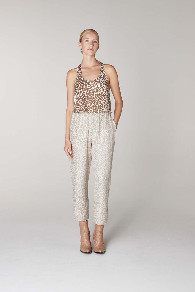 Raquel Allegra Hannay Tank - Leopard Print Raquel Allegra Hannay Tank - Leopard Print
