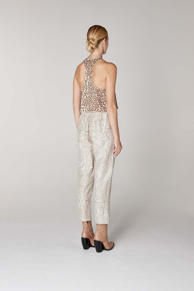 Raquel Allegra Hannay Tank - Leopard Print Raquel Allegra Hannay Tank - Leopard Print
