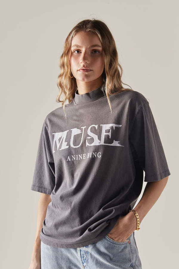 【予約中！】 PAINTED TEE WES Bing Anine MUSE Garmentory | Black - トップス