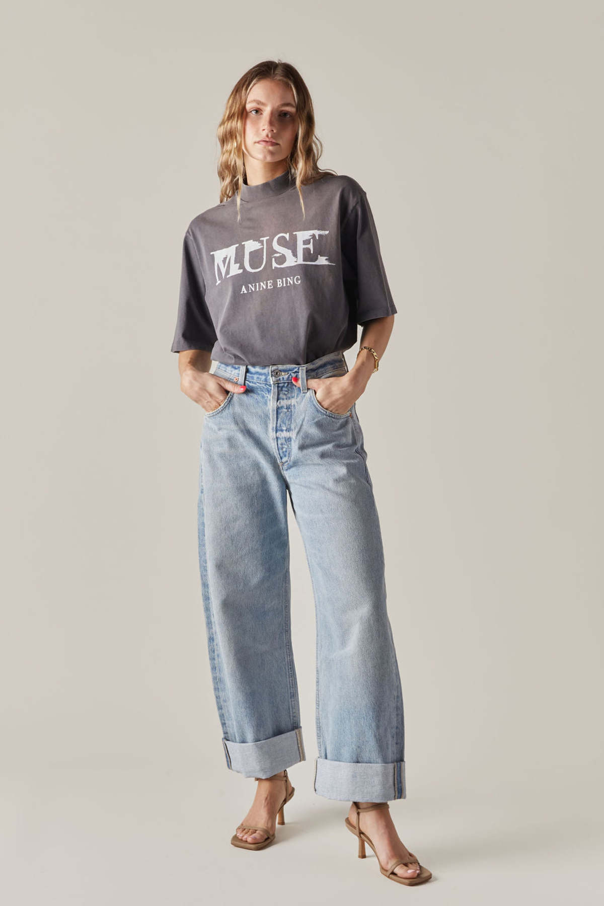 トップス MUSE de Deuxieme Classe ANINE BING TEE トップス MUSE de Deuxieme Classe*ANINE BING TEE Anine Bing