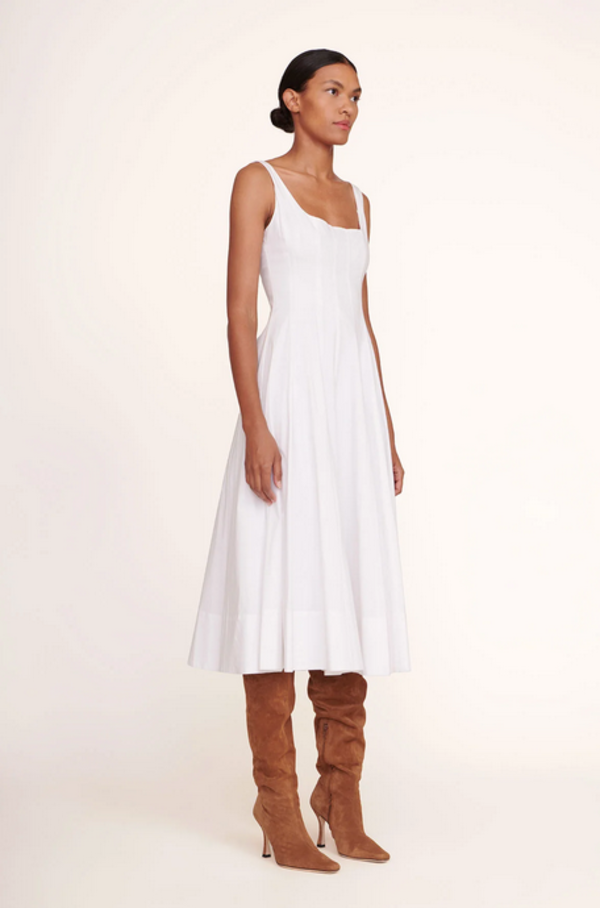 Staud Wells Dress - White | Garmentory
