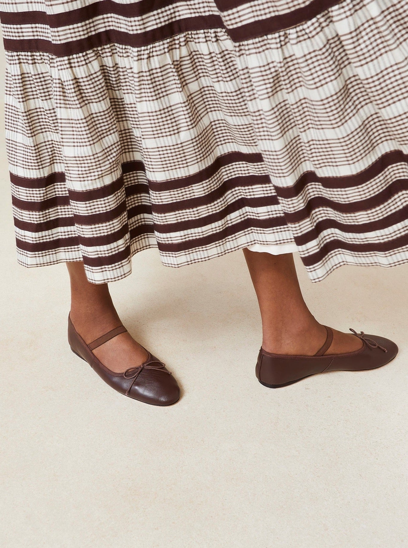 Loeffler Randall Leonie Ballet Flat Chocolate