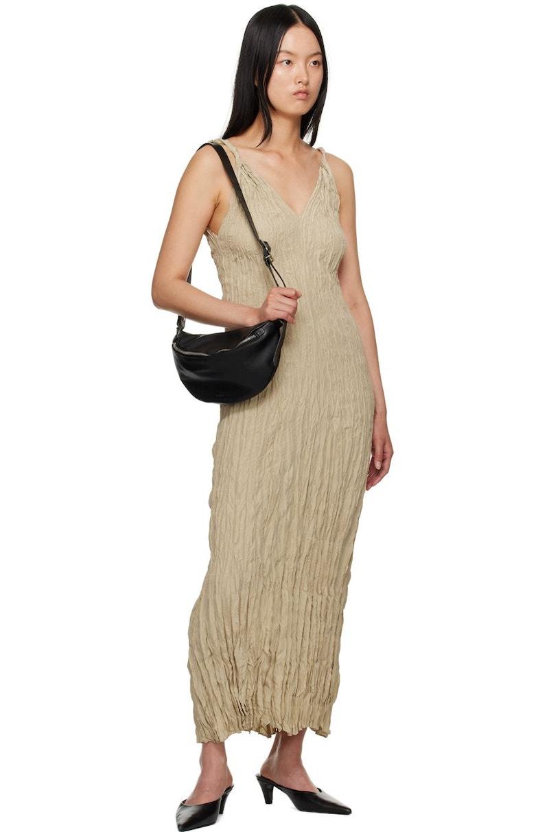 ワンピース TOTEME Woman Dress Beige 253WRD0235FB0266 116 TOTEME Crinkled Maxi Dress - Beige | Garmentory