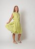 Rujuta Sheth Lizzie Dress - limeade chex - Thumbnail 1