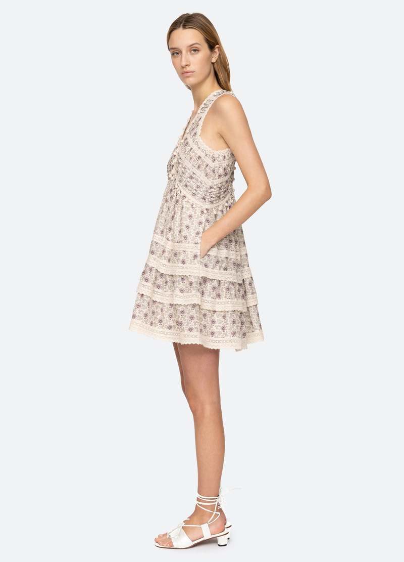 Sea NY Yvonne Mini Dress - Lilac