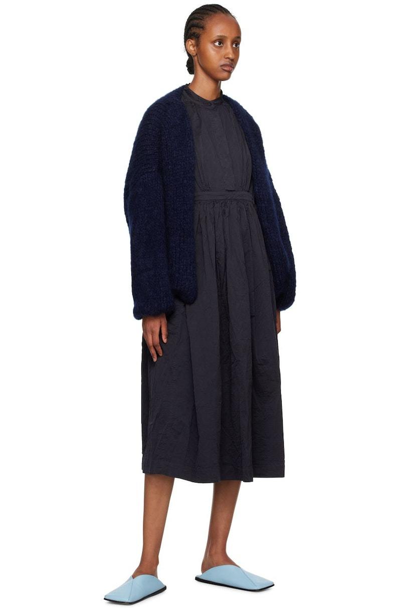 Casey Casey Navy Short Cardigan - Navy | Garmentory