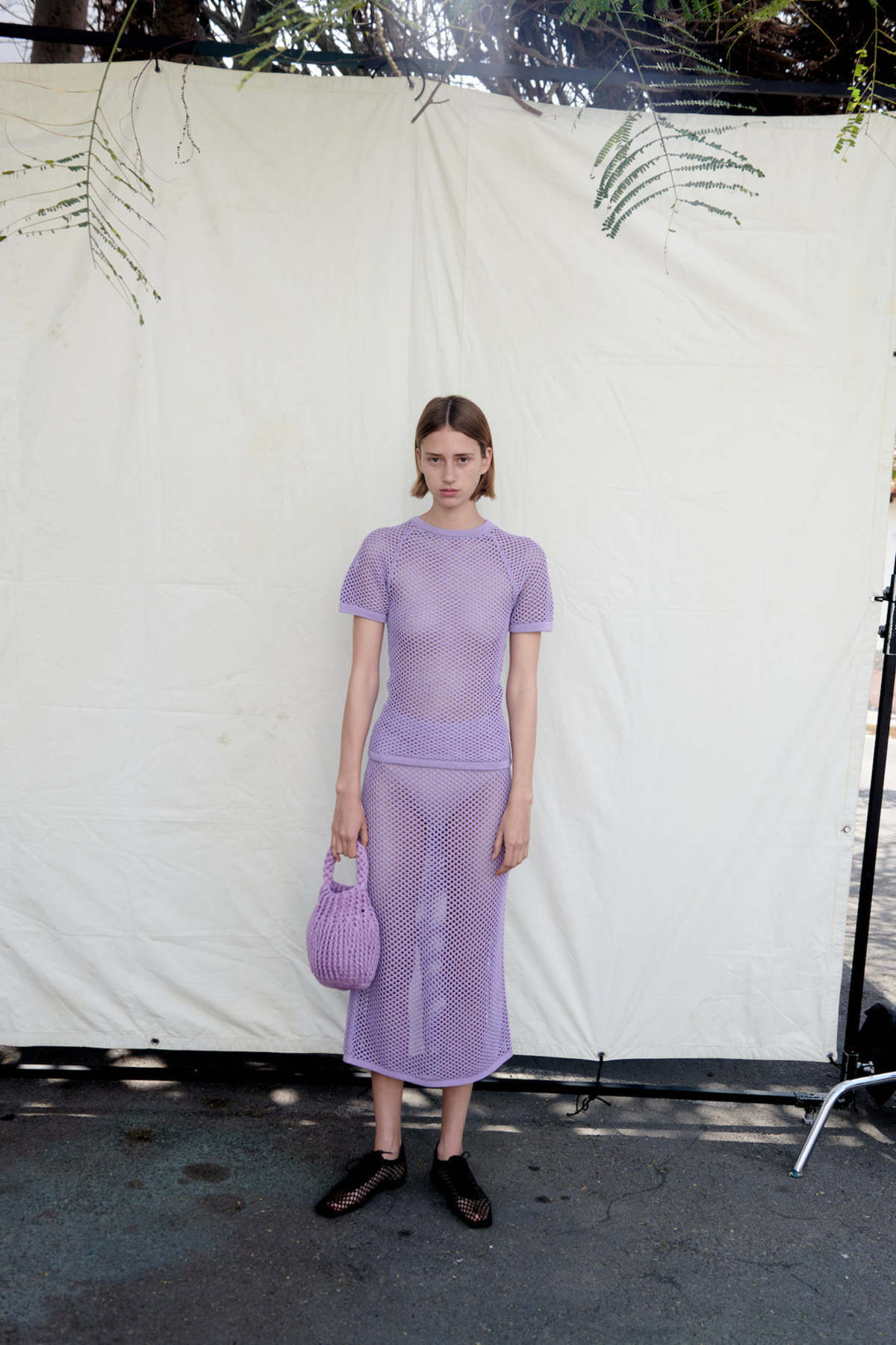 Mozhdeh Matin NET RAGLAN TEE - Image 1 of 4