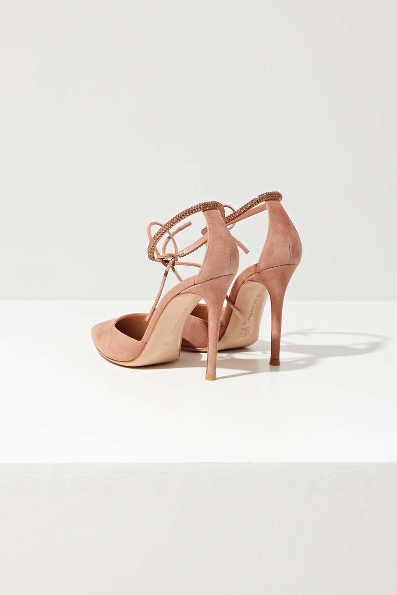 Gianvito Rossi LACE UP HIGH HEELS - Praline