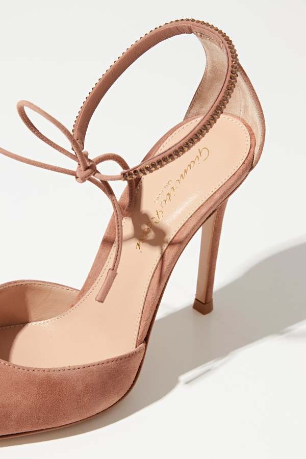 Gianvito Rossi LACE UP HIGH HEELS - Praline