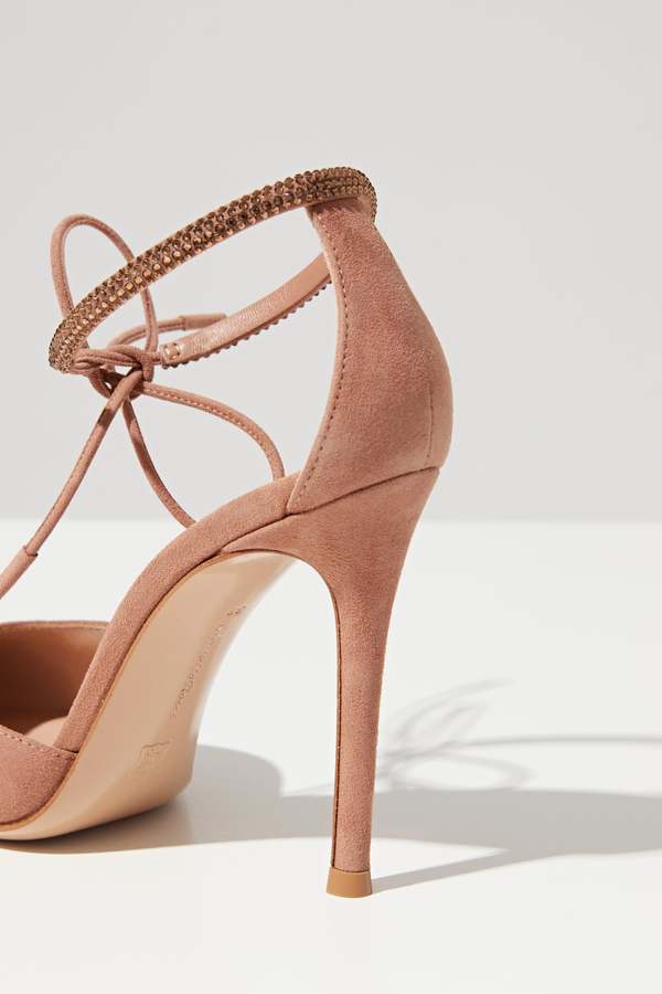 Gianvito Rossi LACE UP HIGH HEELS - Praline