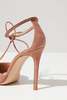 Gianvito Rossi LACE UP HIGH HEELS - Praline - Thumbnail 8
