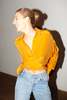 Datura Silk Lola Blouse - Citric Orange - Thumbnail 6