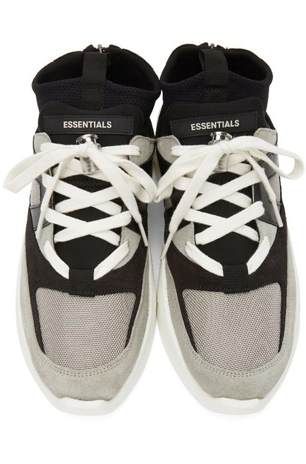 Fog Essentials Black Distance Sneakers Essentials Backless Runner