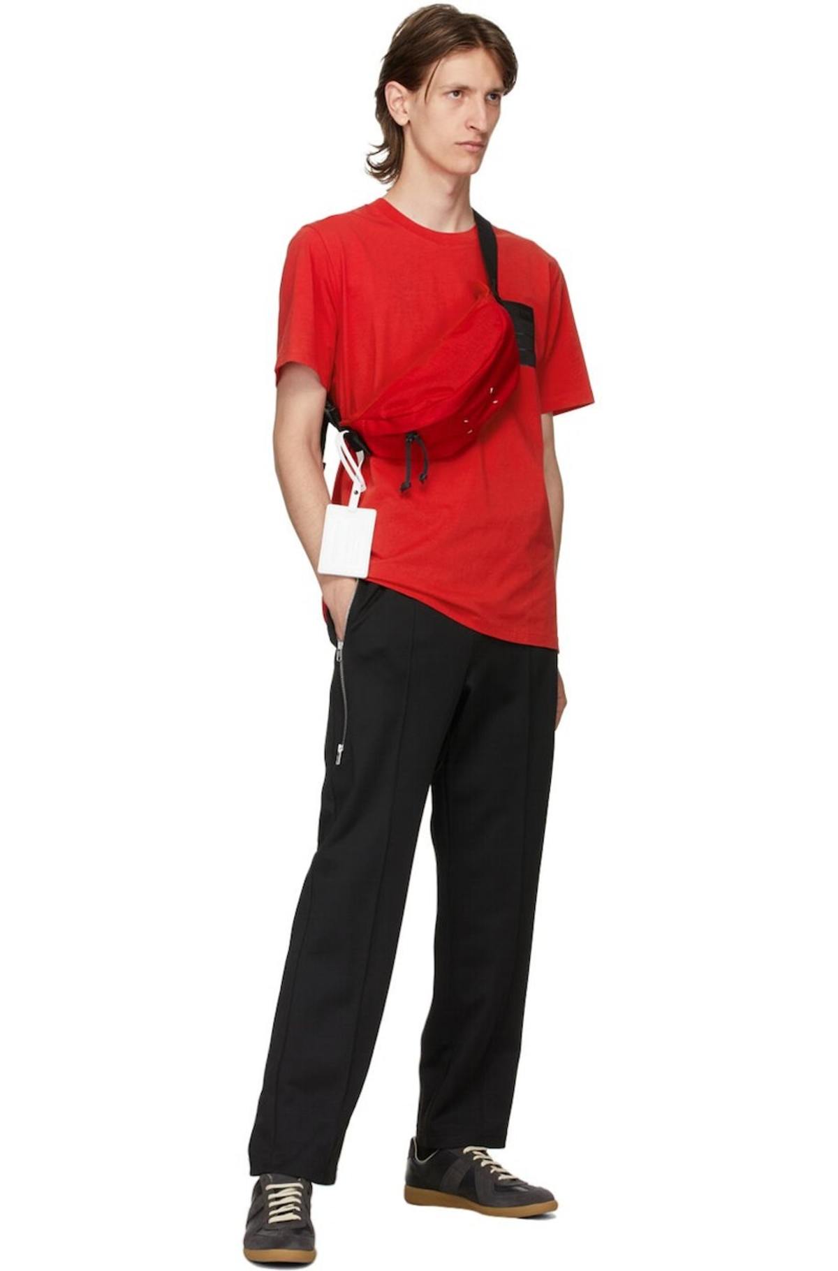 Maison Margiela Canvas Fanny Pack - Red | Garmentory