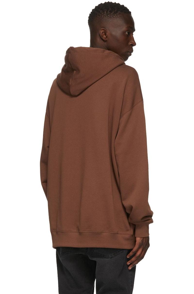 Acne Studios Logo Patch Hoodie - Brown | Garmentory