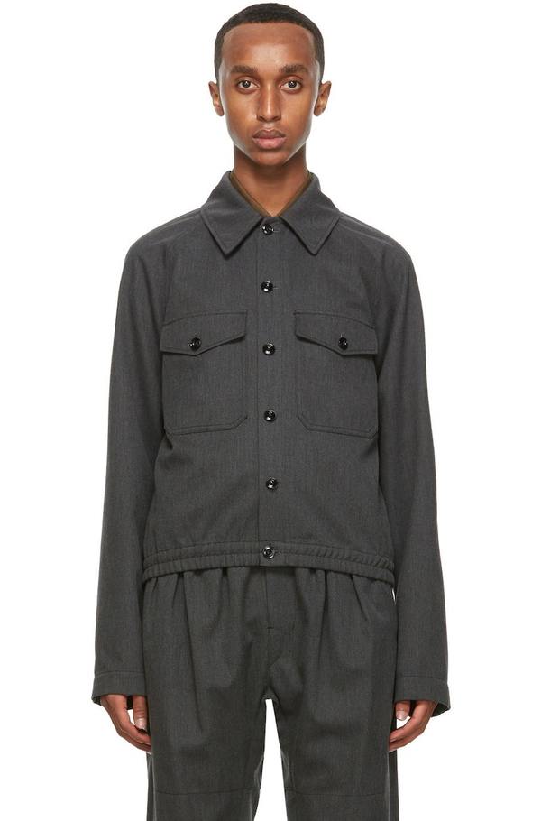 Lemaire Military Jacket - Grey | Garmentory