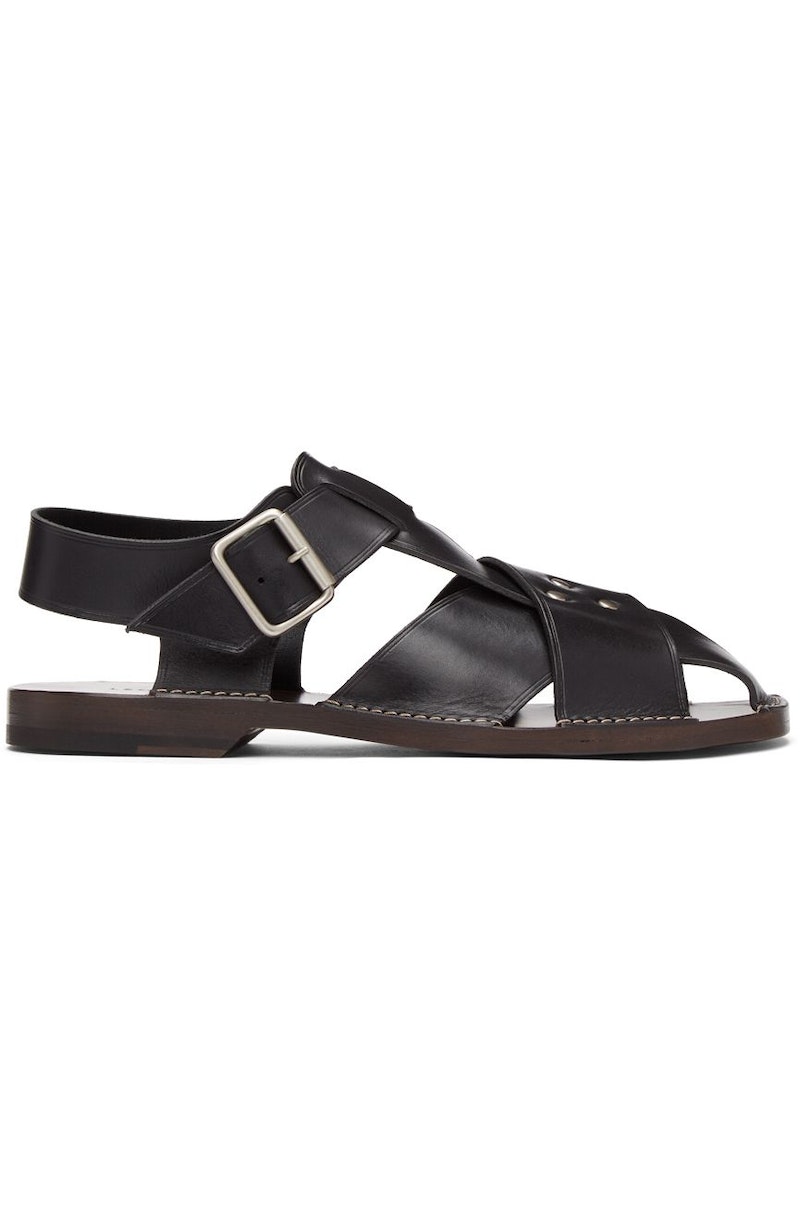 靴 LEMAIRE STRAP SANDALS 999 BLACK 41 Lemaire Strap Sandals - Black | Garmentory