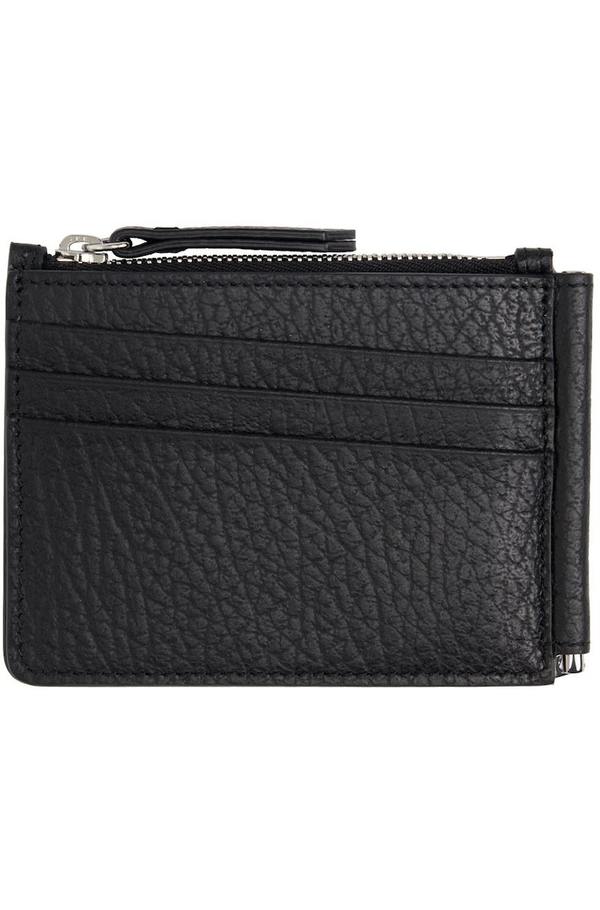 Maison Margiela Leather Money Clip Wallet - Black | Garmentory