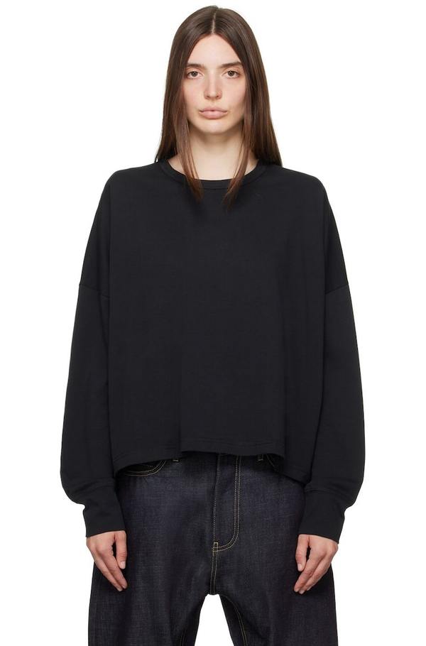 Studio Nicholson Javelin Long Sleeve T-Shirt - Black | Garmentory