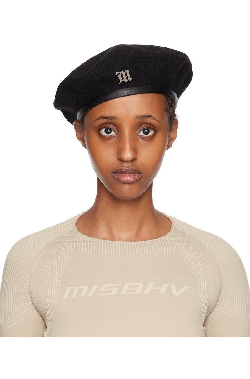 MISBHV ミスビヘイブ Signature Wool Beret【美品】 MISBHV-Black-Signature-Beret-