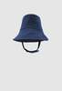 JULIA JENTZSCH CHARLIE Italian Cotton Linen Denim Bucket Hat with Large Brim - Indigo - Thumbnail 3