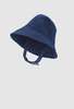JULIA JENTZSCH CHARLIE Italian Cotton Linen Denim Bucket Hat with Large Brim - Indigo - Thumbnail 5