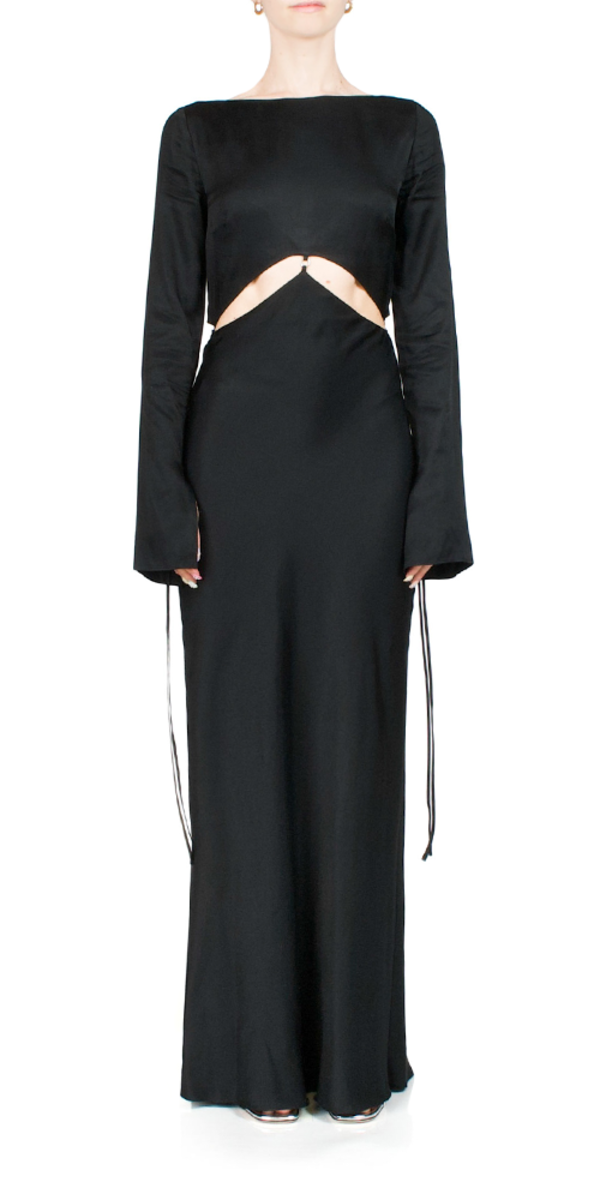 chinese dress ladies Bec and Bridge Diamond Days Maxi Dress Black