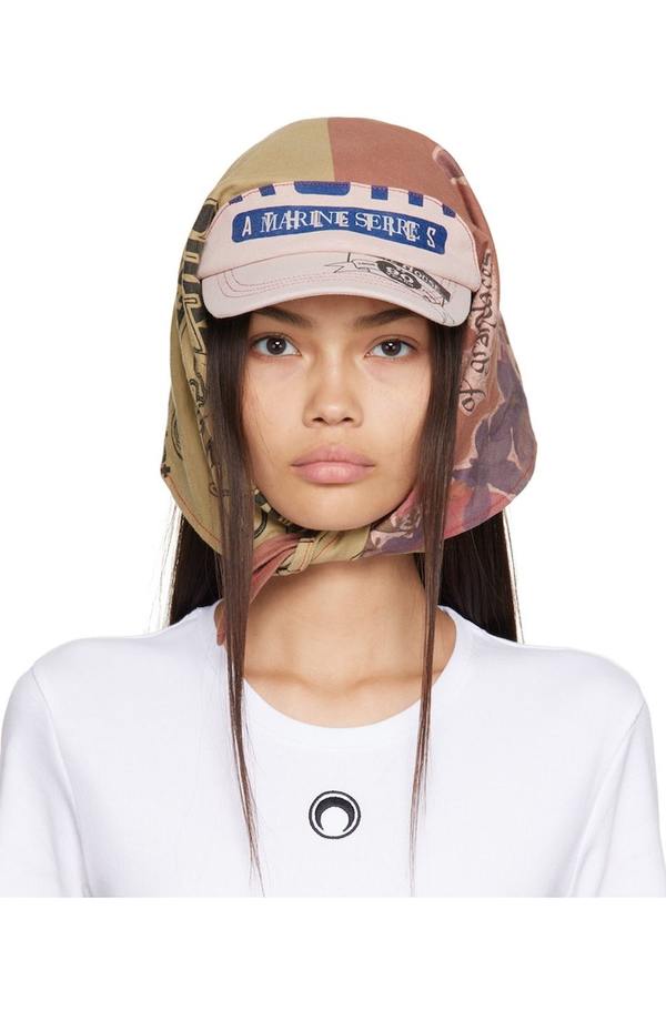 Marine Serre Veiled Cap - Green | Garmentory