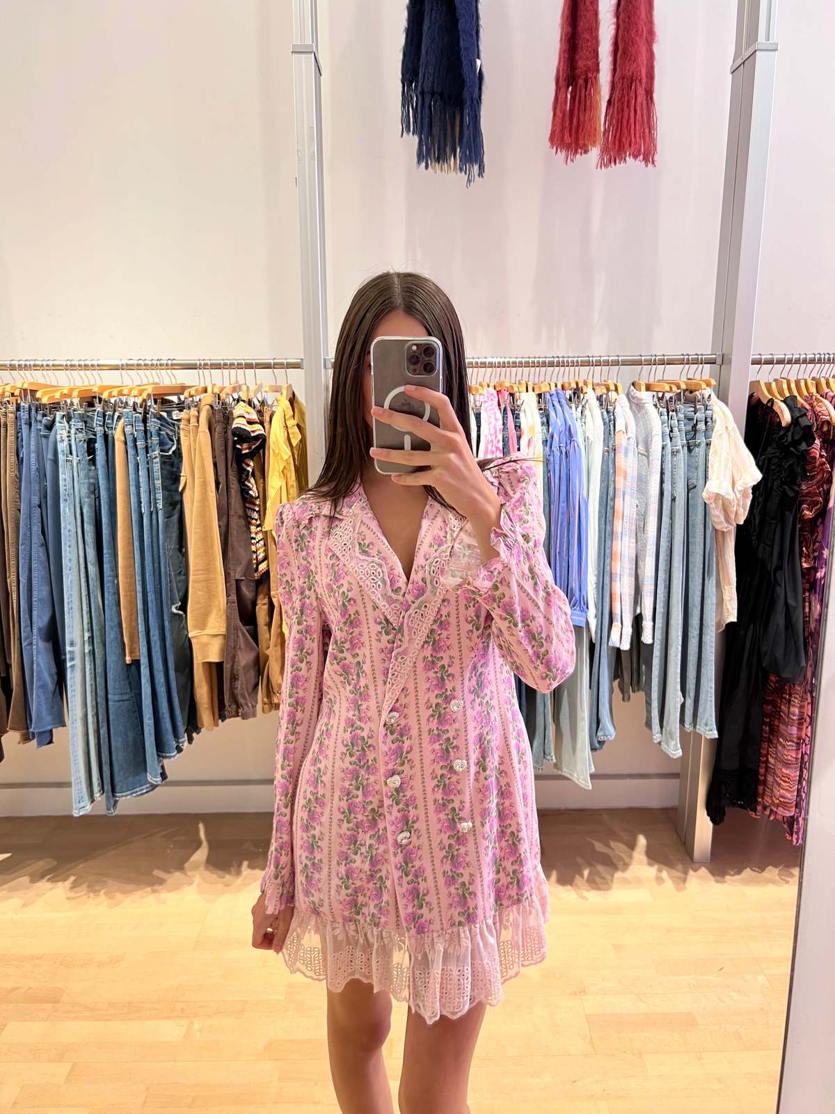 LoveShackFancy Moonstone Dress Blushing Pink Garmentory