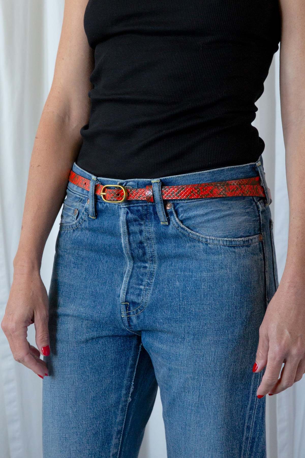 NEW RACHEL COMEY women\'s claud belt in cherry Beltiscool Women main image 2