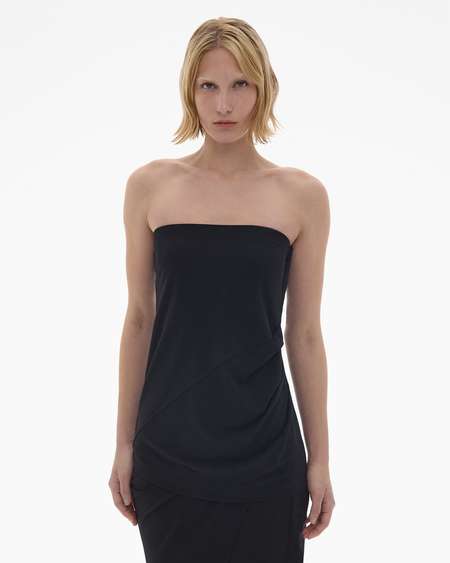 Helmut Lang Split Hem Bondage Tank - Black | Garmentory