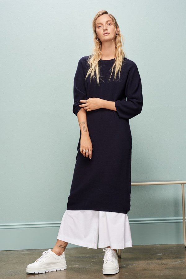 how to hem a knit maxi dress SO ME Stripe Sleeveless Sweater Knit Maxi Dress With Ruffled Hem  Blue  Zone Planet