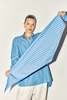Datura Scarf - Egyptian Blue Striped - Thumbnail 1