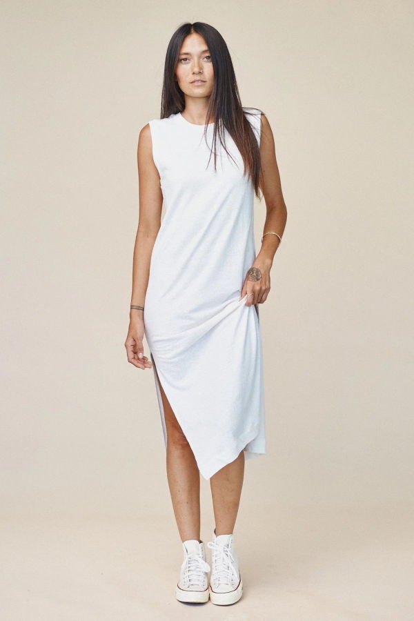 Jungmaven Hermosa Dress - Washed White