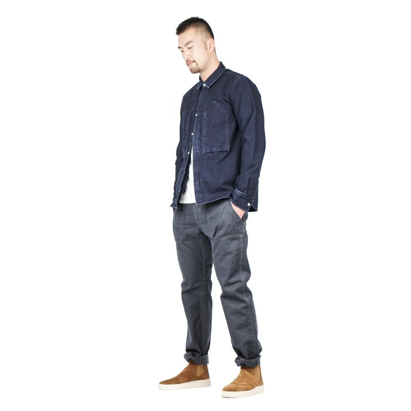 Snow Peak OKAYAMA OX SHIRT - INDIGO | Garmentory