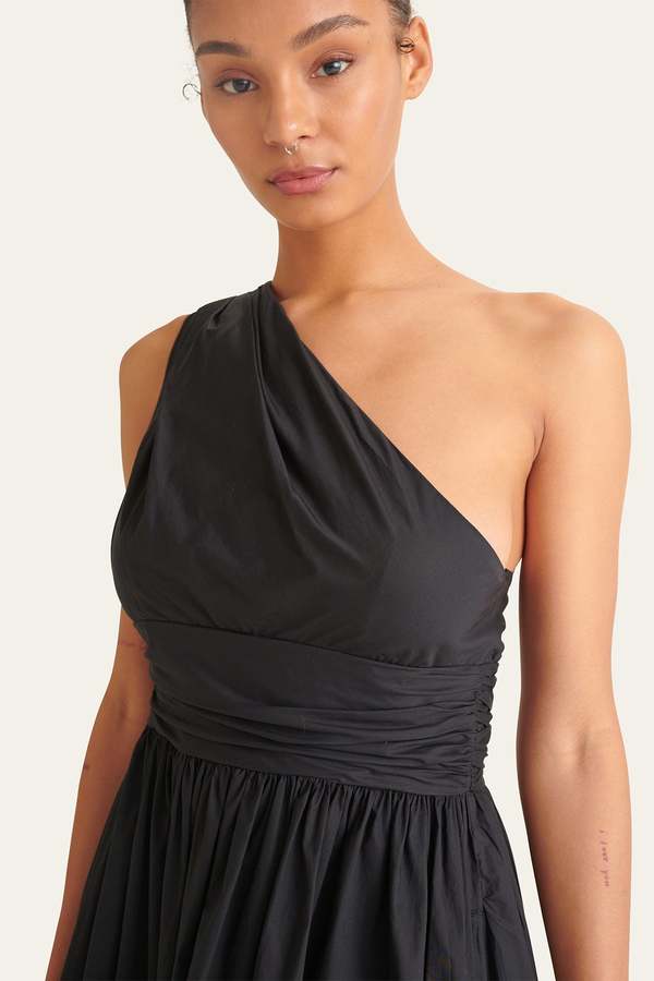 sachin and babi light blue dress Matteau Gathered Shoulder Dress - Black