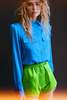 ALEX PERRY Olsen Satin Crepe Oversized - Ocean - Thumbnail 2