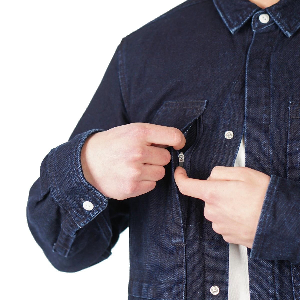 Snow Peak OKAYAMA OX SHIRT - INDIGO | Garmentory