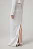 ALEX PERRY Pure White Slit Long Skirt - Thumbnail 3