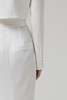 ALEX PERRY Pure White Slit Long Skirt - Thumbnail 7
