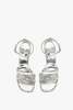 Victoria Beckham Rhinestone Sandals 90 - Silver - Thumbnail 8