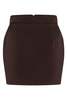 ALEX PERRY Spence Satin Crepe Eyelet Mini - Chocolate - Thumbnail 7