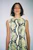 Mozhdeh Matin Snake Mini Dress - Python Yellow - Thumbnail 1