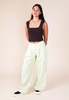 KIJUN Wide Tuck Pant - Lime - Thumbnail 4