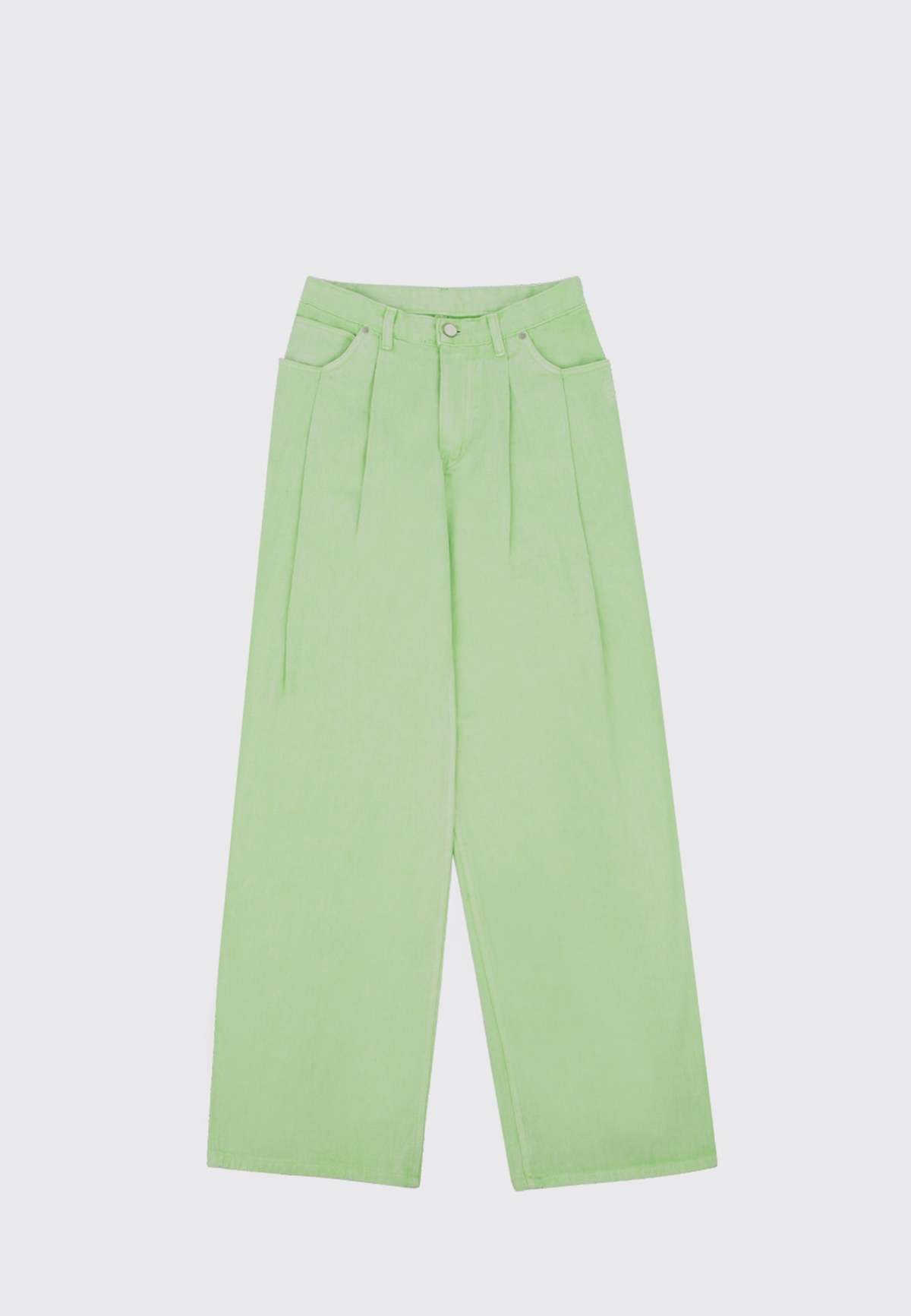 KIJUN Wide Tuck Pant - Lime - Image 8 of 11
