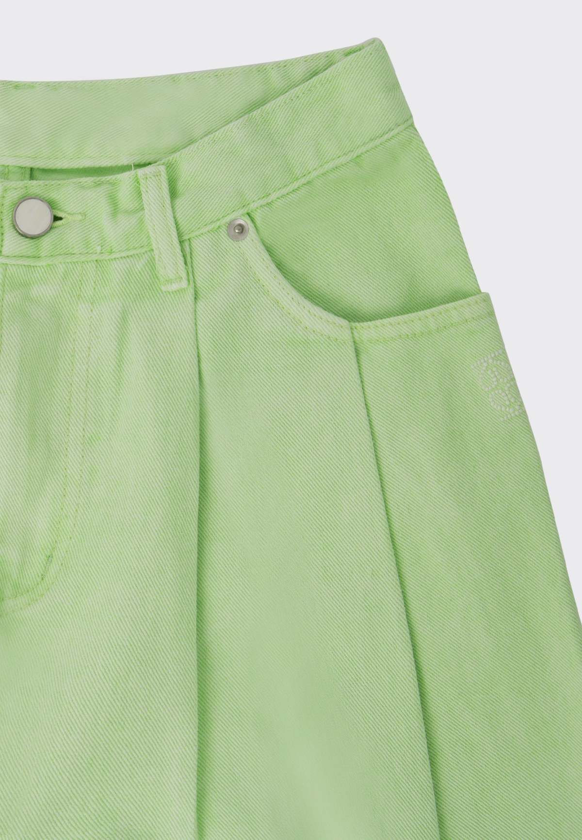 KIJUN Wide Tuck Pant - Lime - Image 11 of 11
