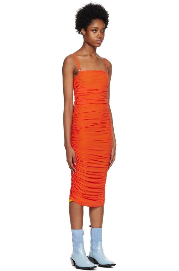 open lace back dress Bardot Orange Poppy Loretta Maxi Dress main image 0