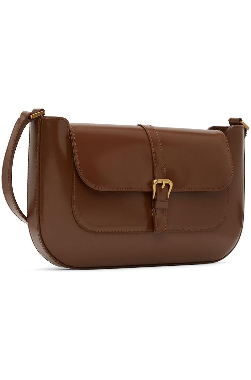 トートバッグ BY FAR Brown Leather Miranda Shoulder Bag BY FAR Brown Miranda Bag By Far