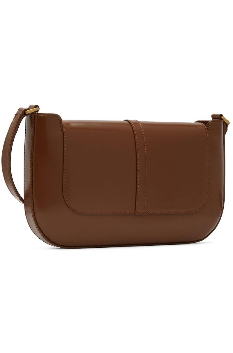 トートバッグ BY FAR Brown Leather Miranda Shoulder Bag BY FAR Brown Miranda Bag By Far