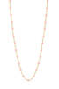 Gigi Clozeau 16.5" Classic Gigi Necklace - Baby Pink/Yellow Gold - Thumbnail 1
